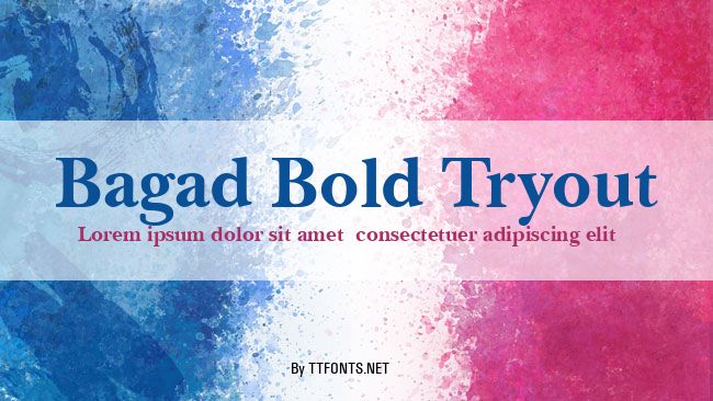 Bagad Bold Tryout example